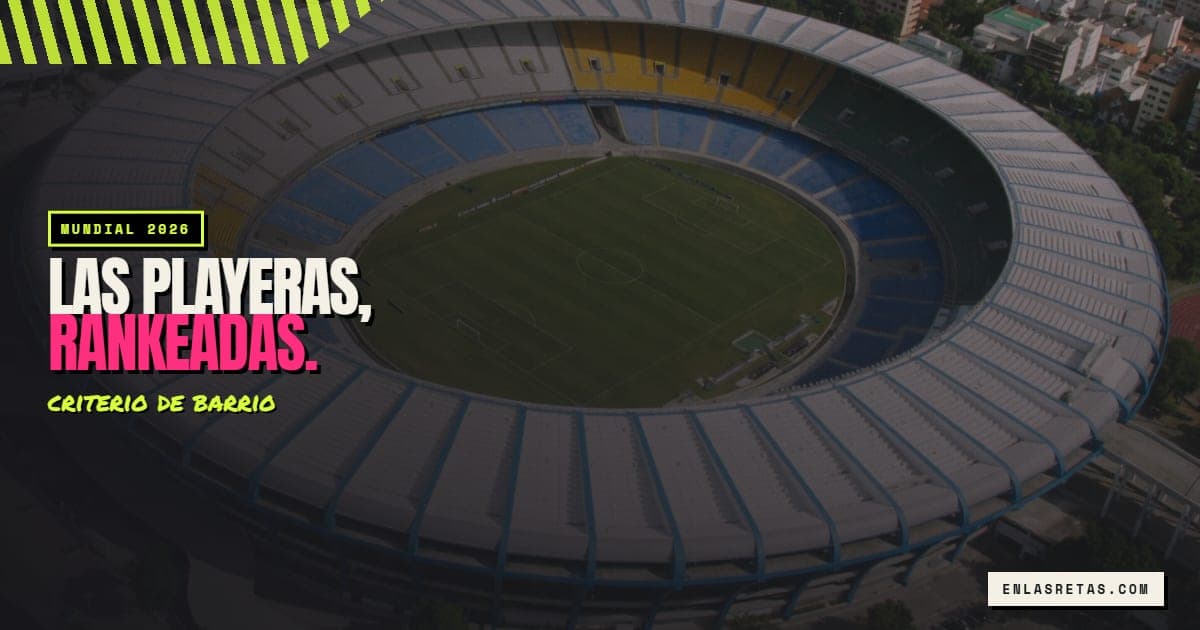 Maracaná: las playeras que se ven desde otra cancha.