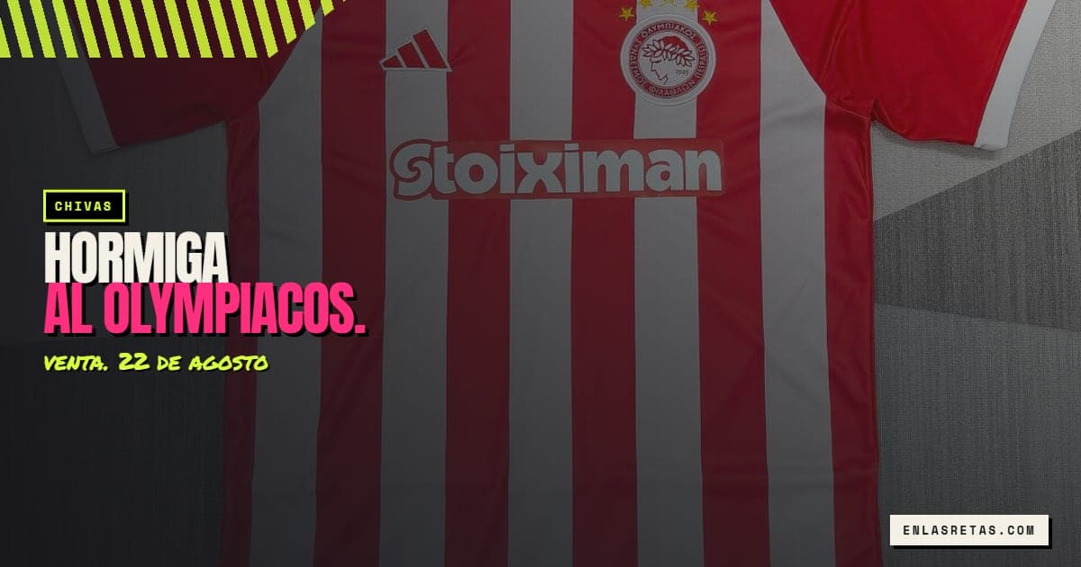 Playera local del Olympiacos, destino de Hormiga González.